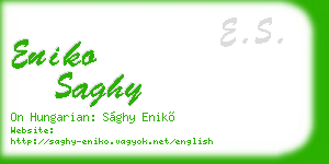 eniko saghy business card